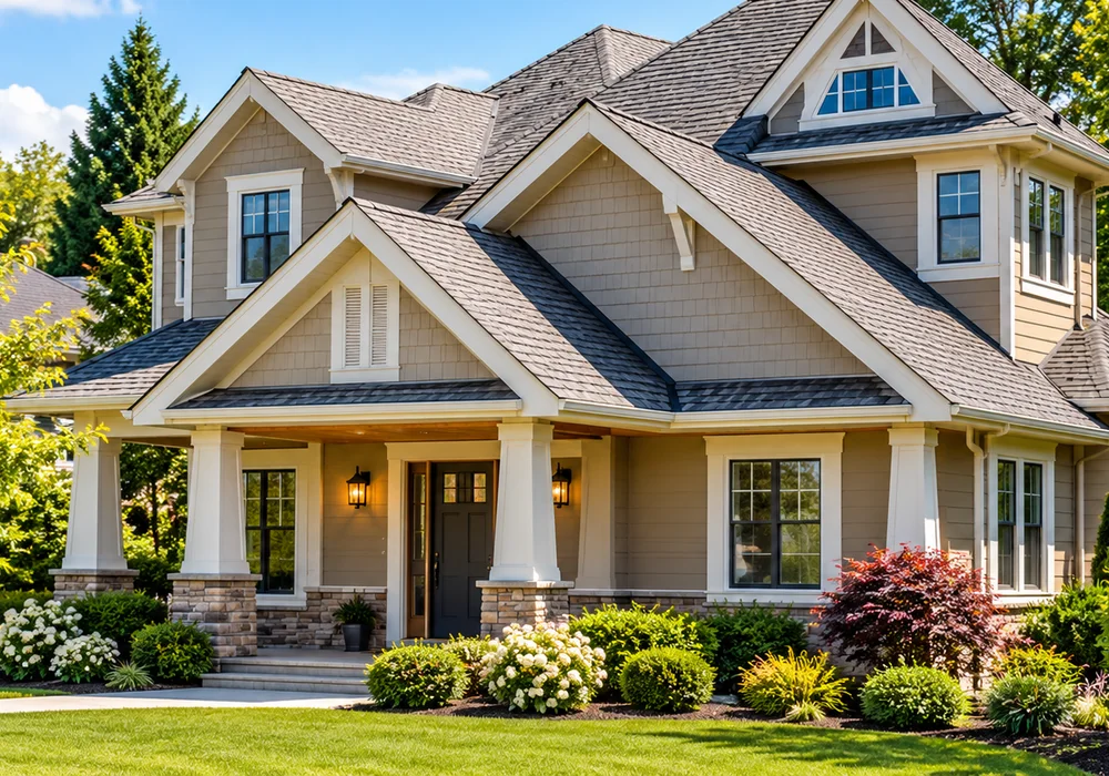 Craftsman-style home with shingle roof